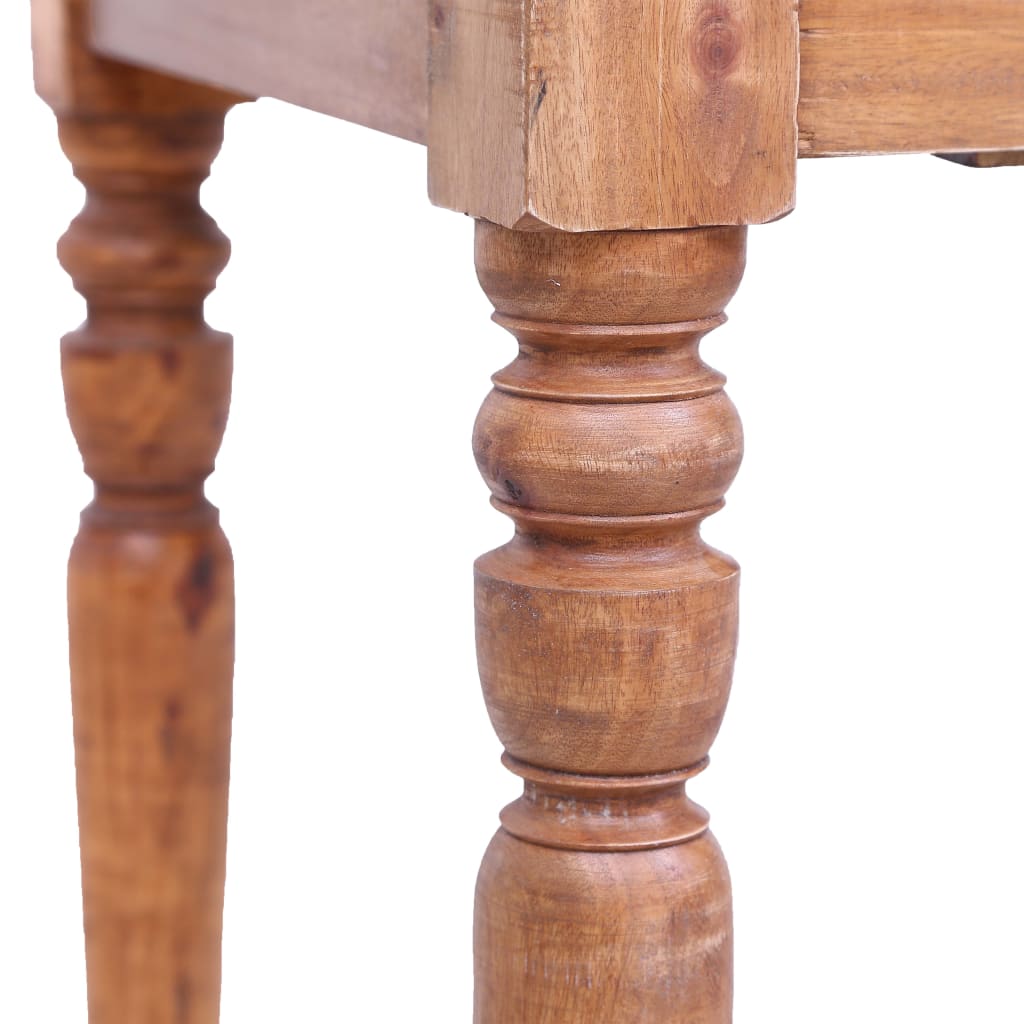 Scrivania Con Cassetti 117x57x75 Cm In Legno Massello Di Mogano - Image 5