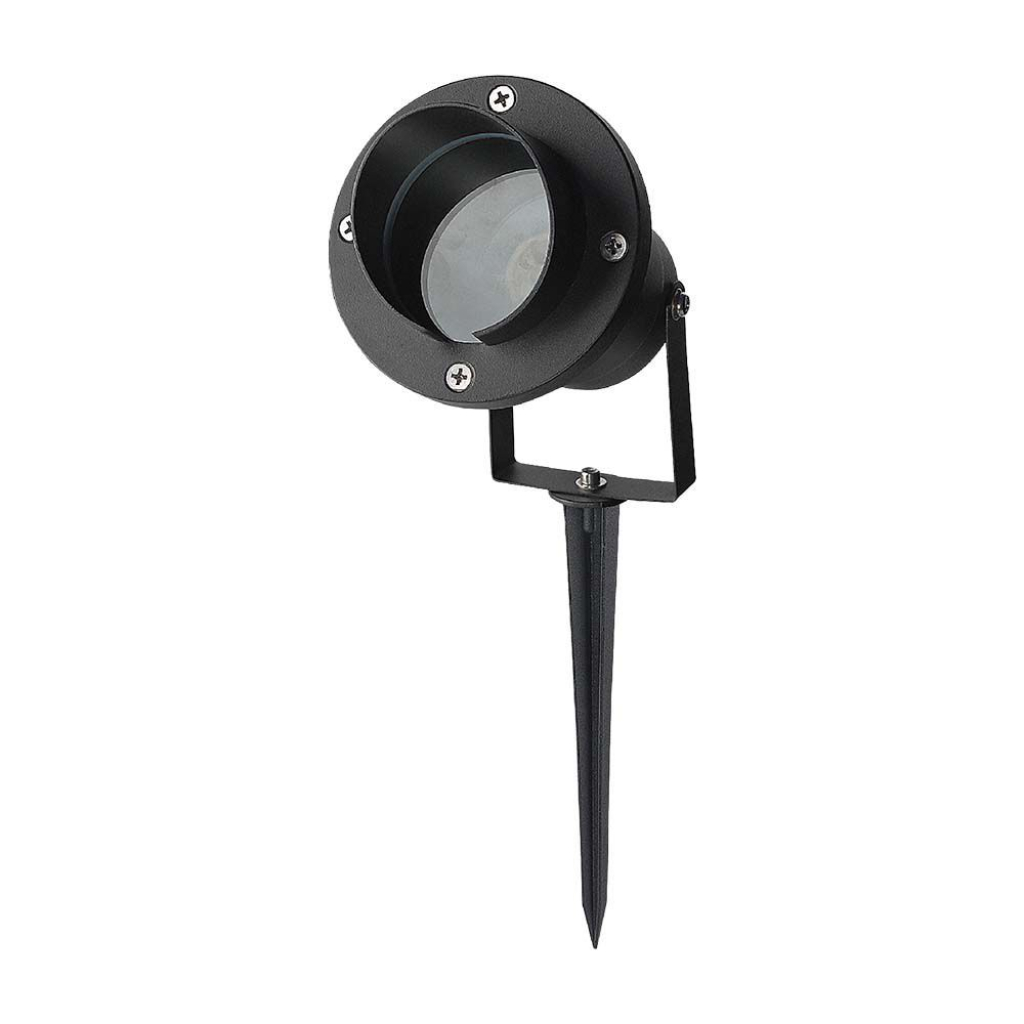 Garden Spike Aluminum Gu10 Fitting Black Body Ip65