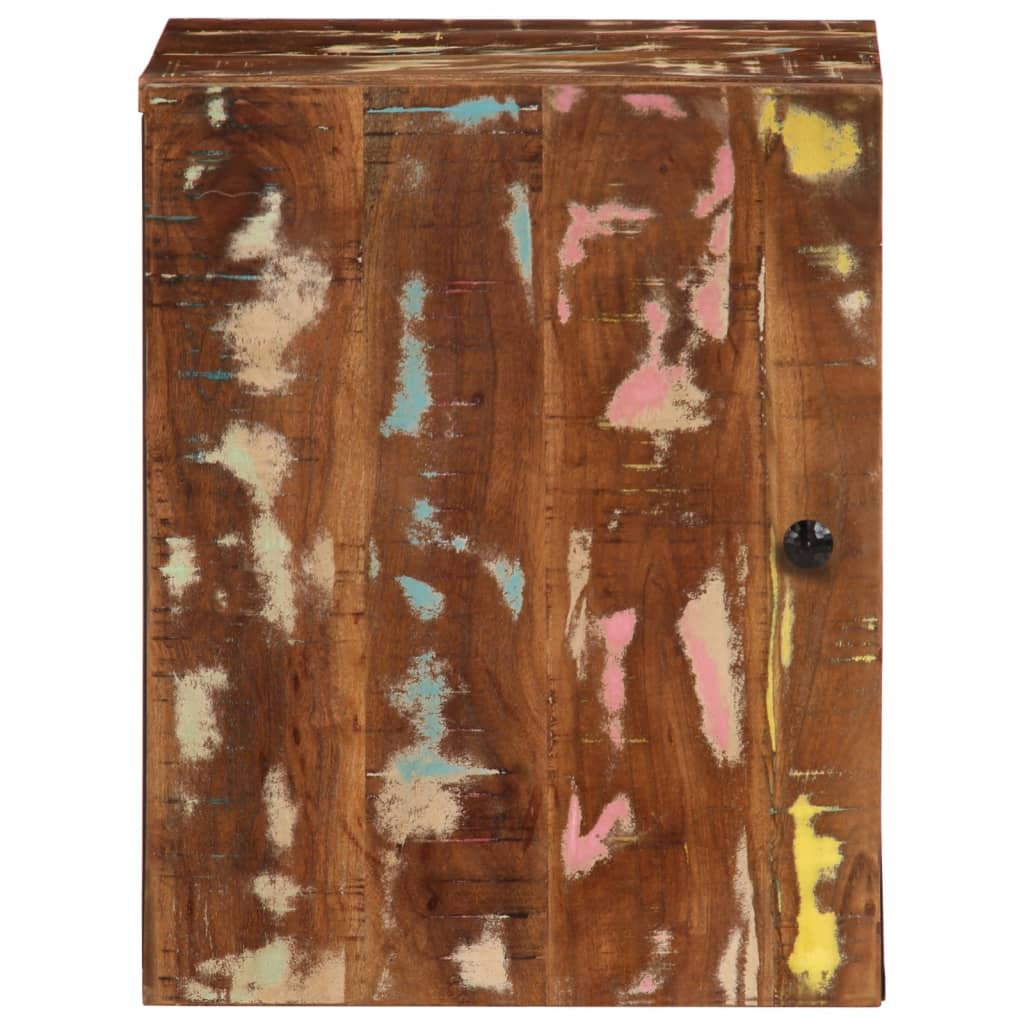 Mobile Da Bagno A Parete 38x33x48cm Legno Massello Di Recupero