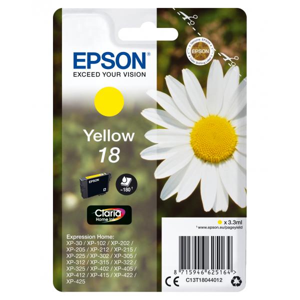 Epson 18 - 3,3 Ml - Giallo - Originale - Cartuccia D'inchiostro