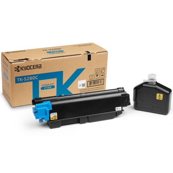 Kyocera TK-5280c Cartuccia Toner 1 Pz Originale Ciano (kyocera Cyan Toner Cassette For Ecosys M6235cidn)