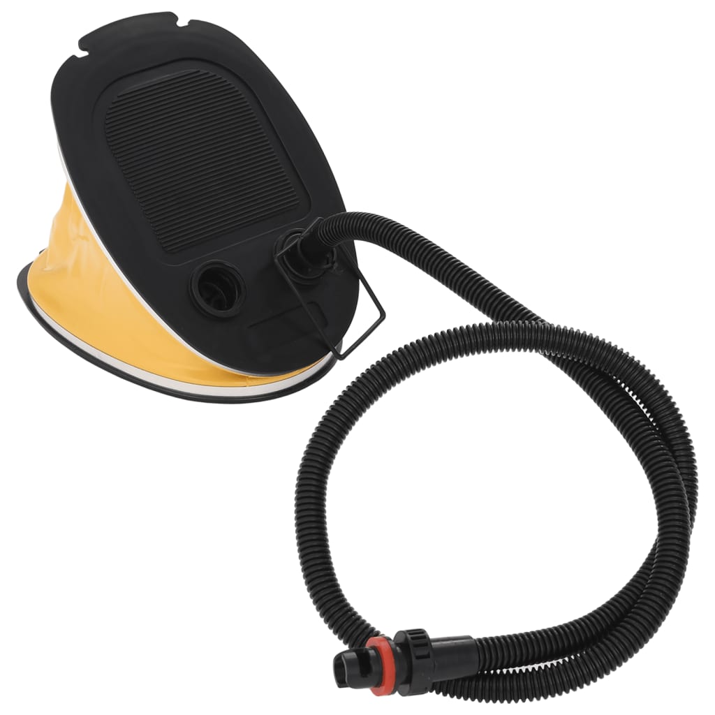 Pompa A Pedale 26x18 Cm In Pp E Pe Grigia E Gialla