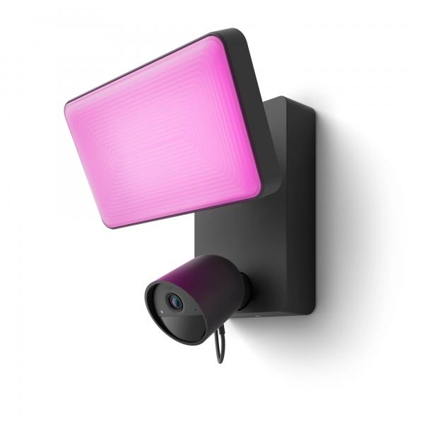Philips Hue Secure Outdoor Smart Security Camera Floodlight - 1080p - Integrato - Comunicazione Bidirezionale