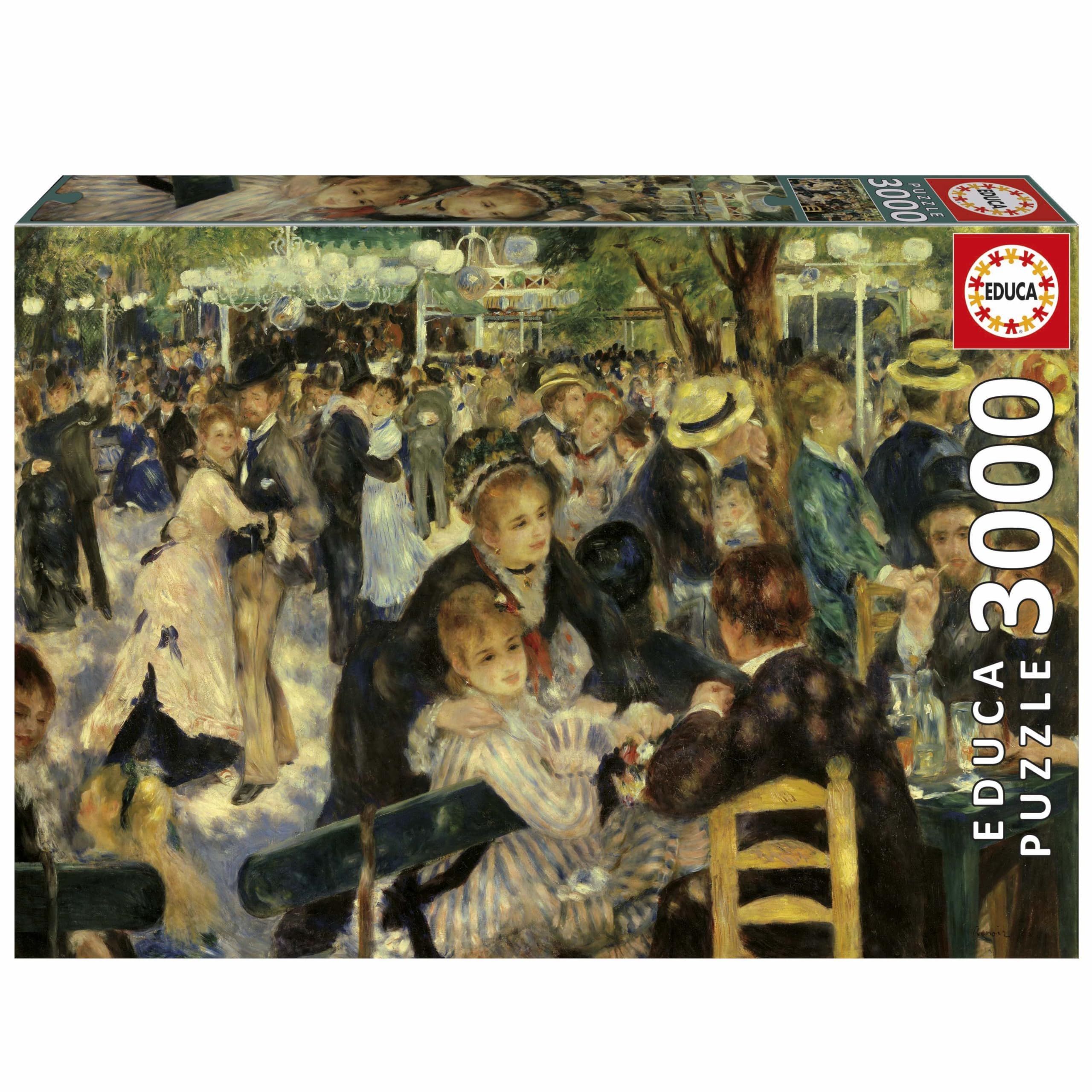 Puzzle - Educa - Danza Al Moulin De La Galette - 3000 Pezzi - 120 X 85 Cm - Dai 15 Anni