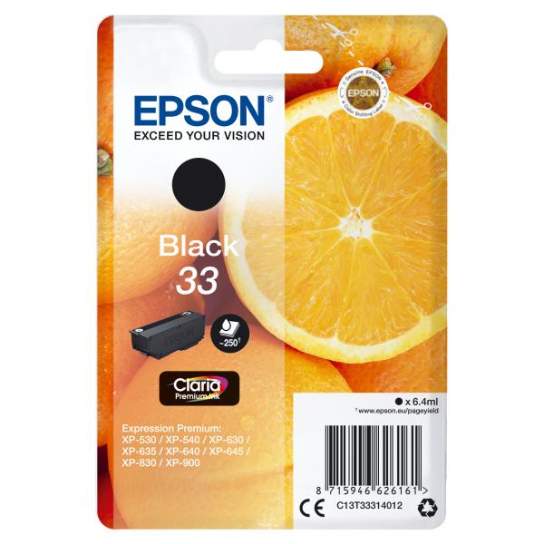 Epson 33 - 6.4 Ml - Schwarz - Original - Blisterverpackung