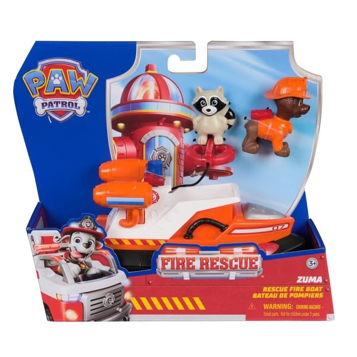 Personaggio Zuma - Veicoli + Procione - Età 3+ - Vigili Del Fuoco - Paw Patrol
