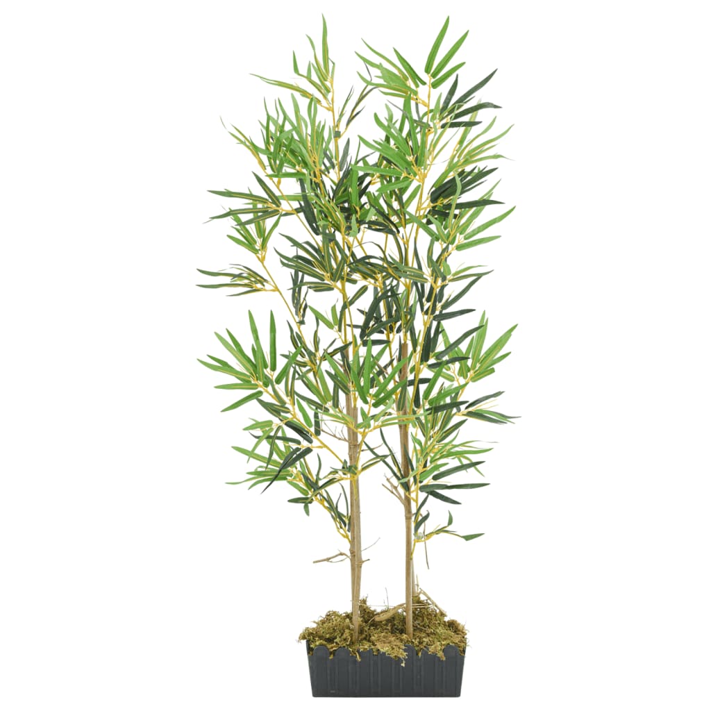 Albero Bambù Artificiale 552 Foglie 120 Cm Verde
