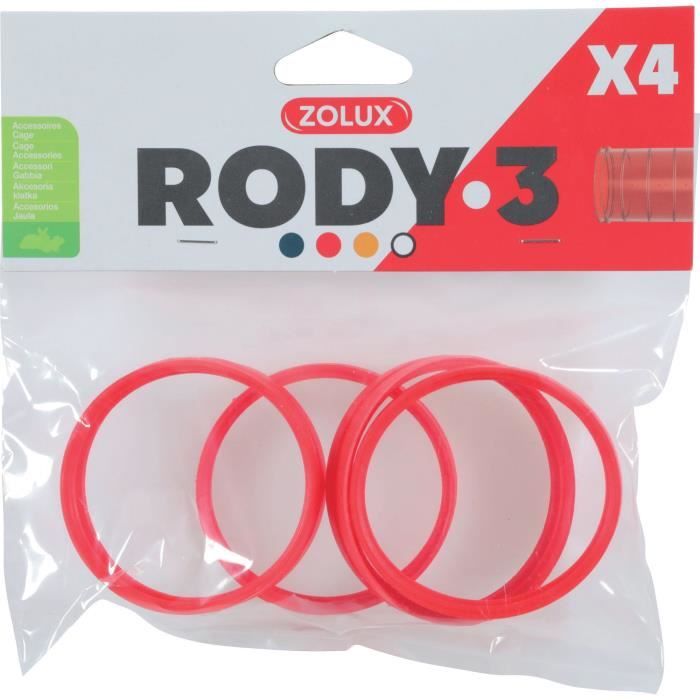 Connettori Per Gabbia Per Roditori Rody3 - Zolux - Roylounge - Grenadine - 4 Pezzi