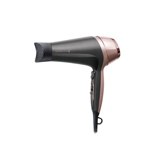 Remington D5706 Set Da Parrucchiere, Asciugacapelli Ionico Curl Confidence 2200w, Pennello Da 45 Mm, Griglia In Ceramica, Leggero, Silenzioso