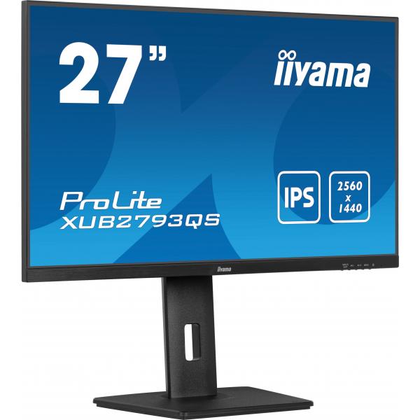 Iiyama Prolite Xub2793qS-B7 Monitor Pc 68,6 Cm [27] 2560 X 1440 Pixel Quad Hd Led Nero (iiyama Prolite Xub2793qS-B7 - Monitor A Led - 27 - 2560 X 144