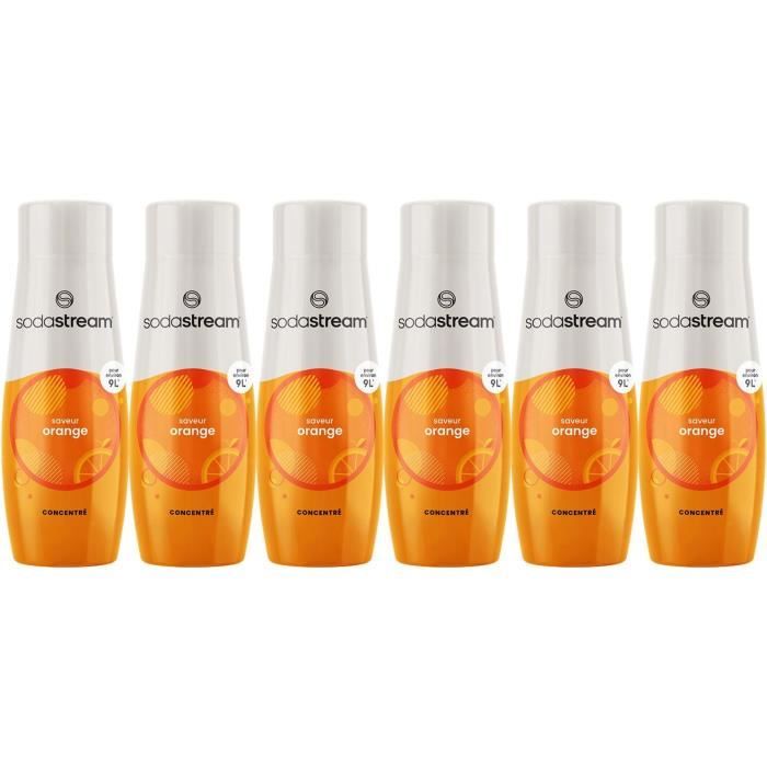 Concentrati Sodastream - Confezione Da 6 Concentrati Arancia - Fino A 54l Di Bevande - 440 ml