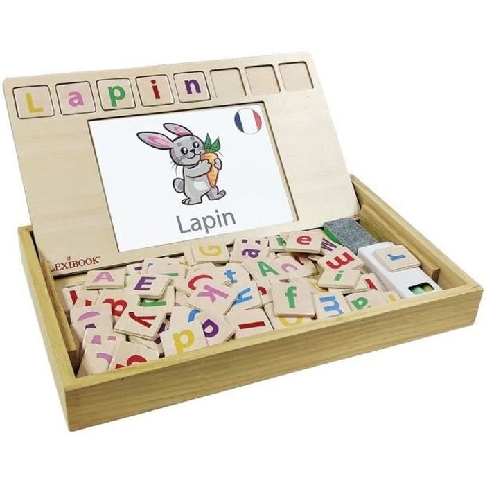 Bio Toys - Scuola Di Parole Bilingue Francese/inglese - Gioco In Legno