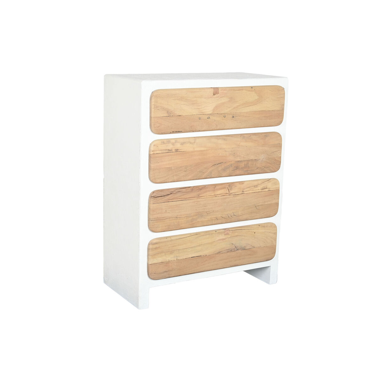 Cassettiera Home Esprit Bianco Naturale Mediterraneo 80 X 42 X 106 cm
