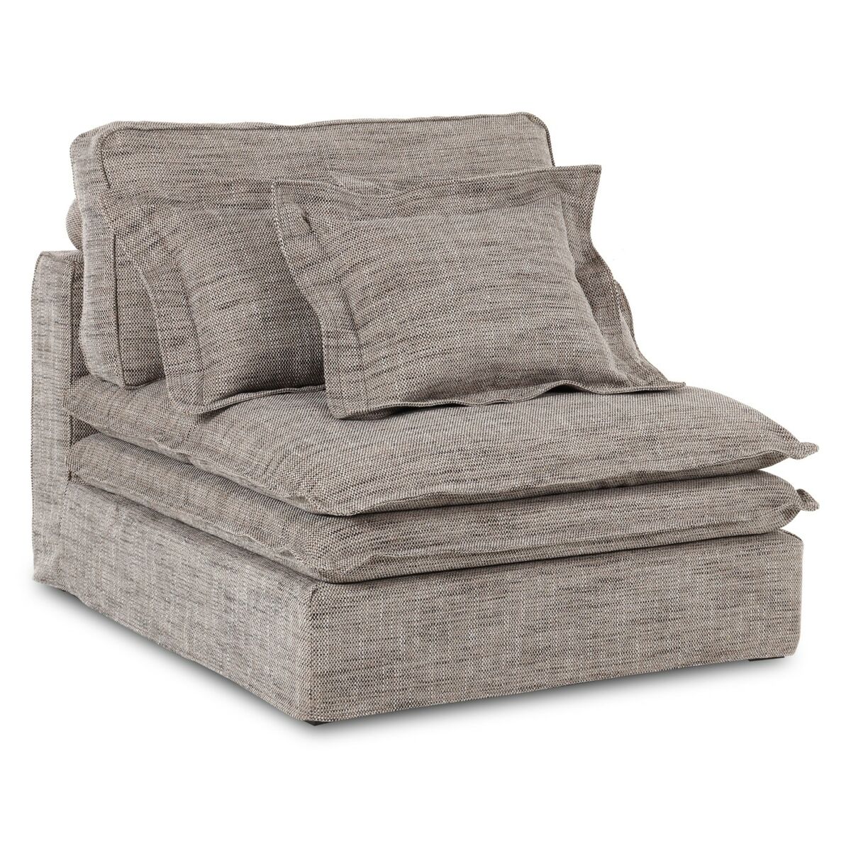 Modulo Del Divano Home Esprit Marrone Chiaro 102 X 120 X 95 Cm Centrale