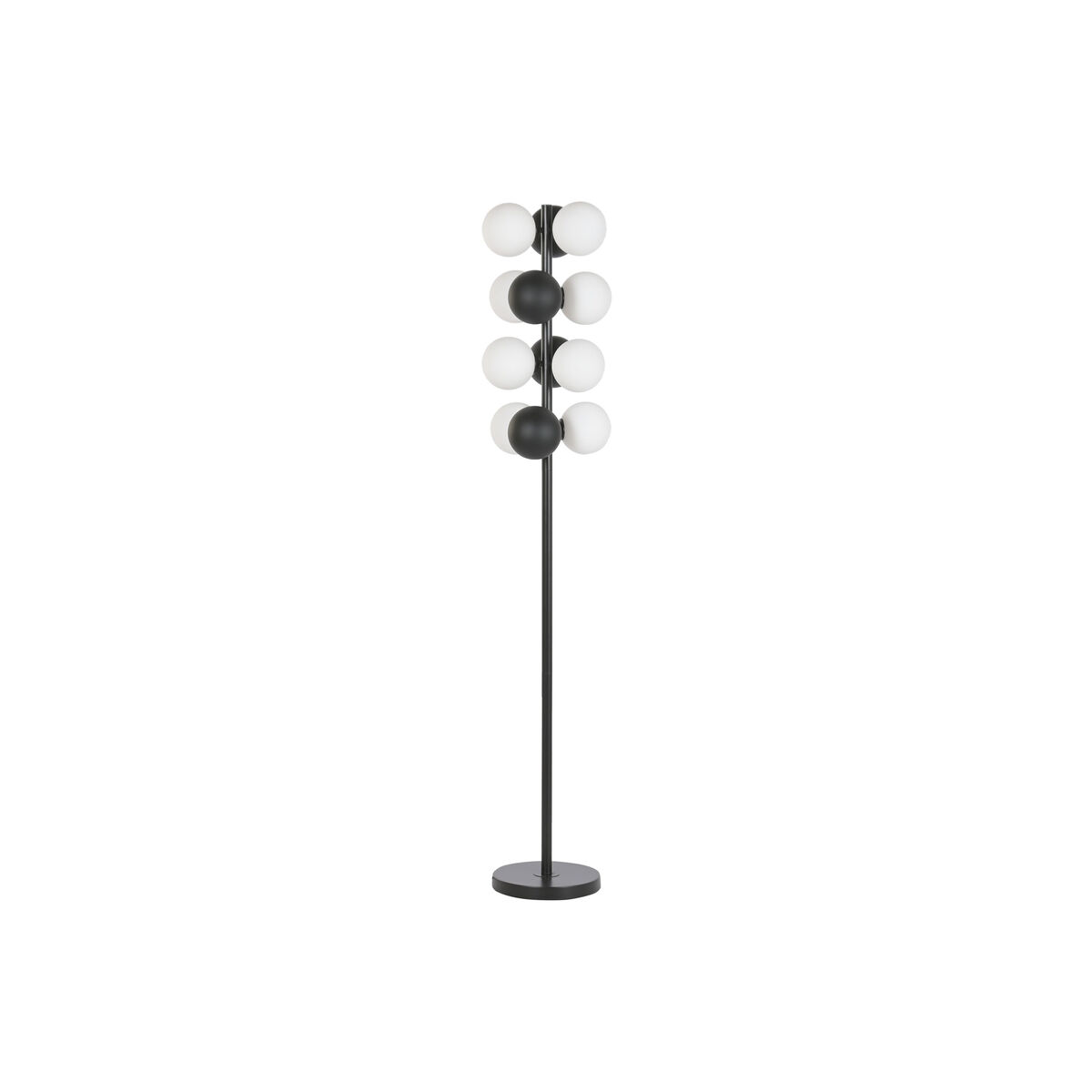 Lampada Da Terra Home Esprit Bianco Nero 28 X 28 X 155 cm
