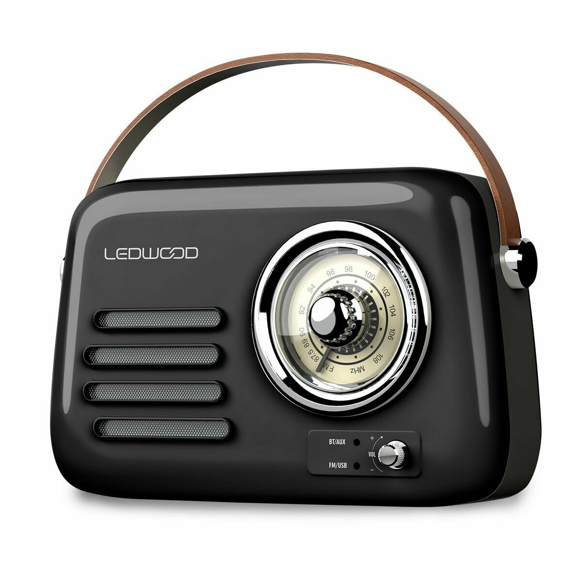 Radio Transistor Ledwood Alma Negro Nero 30 W