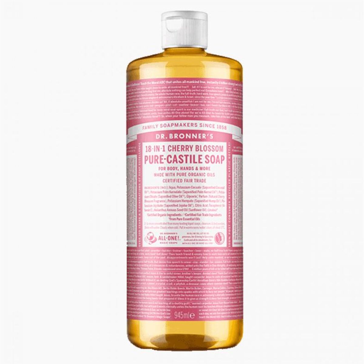 Sapone Liquido Dr Bronner's Cherry Blossom 945 ml