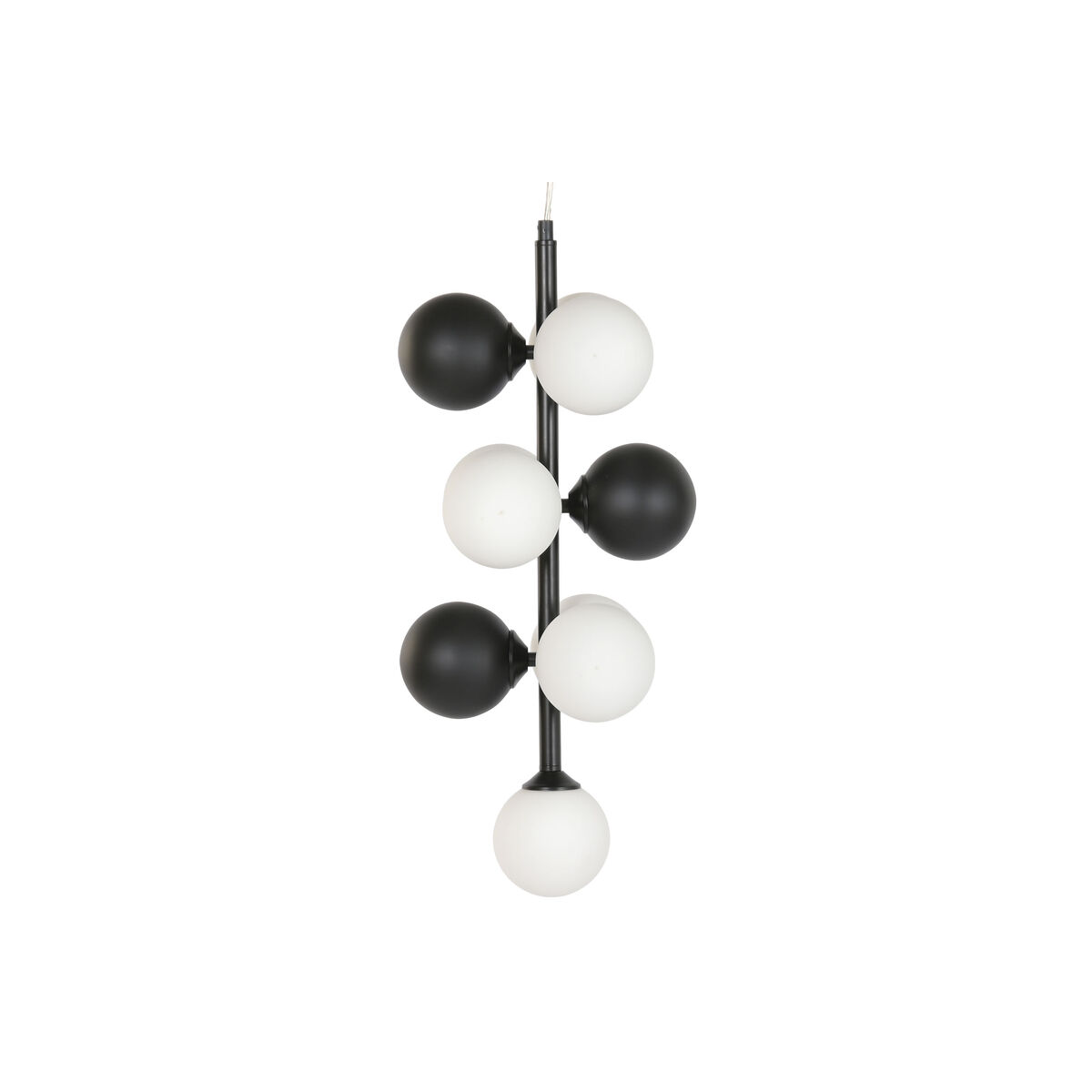 Lampadario Home Esprit Bianco Nero