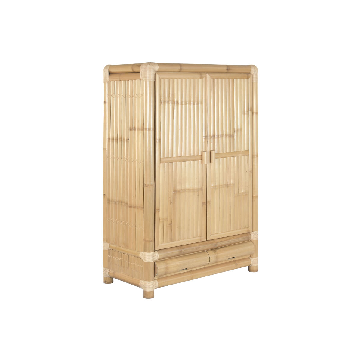 Armadio Home Esprit Bambù Rattan 120 X 60 X 170 cm