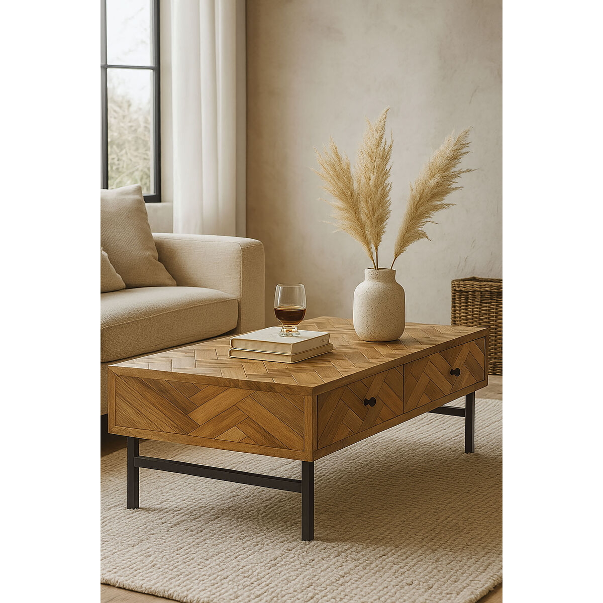 Tavolino Da Caffè Home Esprit 110 X 60 X 45 cm