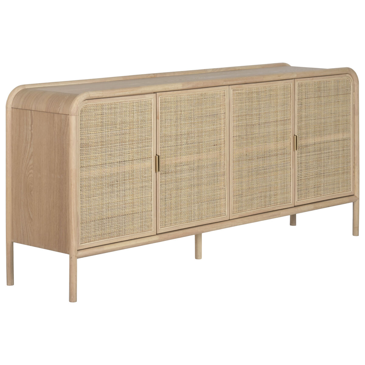 Credenza Home Esprit Rattan Abete 180 X 40 X 82 cm