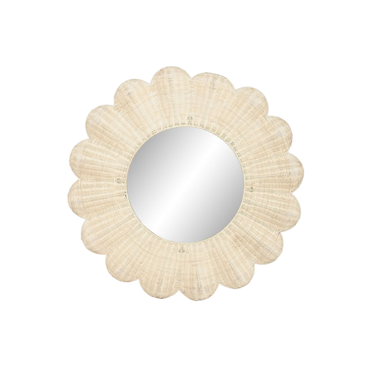 Specchio Da Parete Home Esprit Naturale Boho 91 X 6 X 91 cm