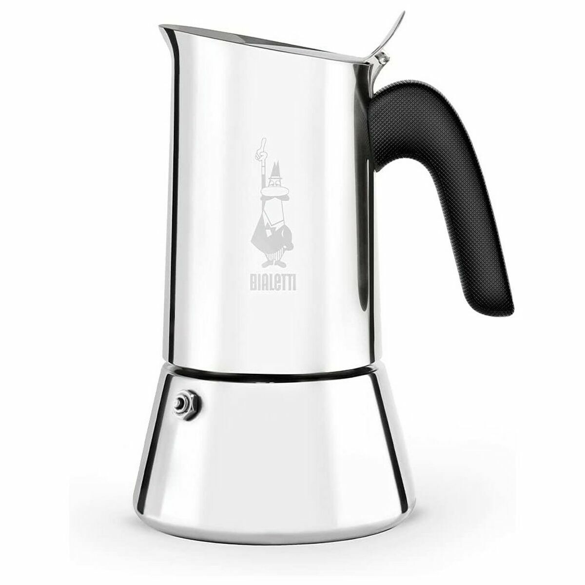 Caffettiera Italiana Bialetti New Venus Argentato Metallo Acciaio Inossidabile