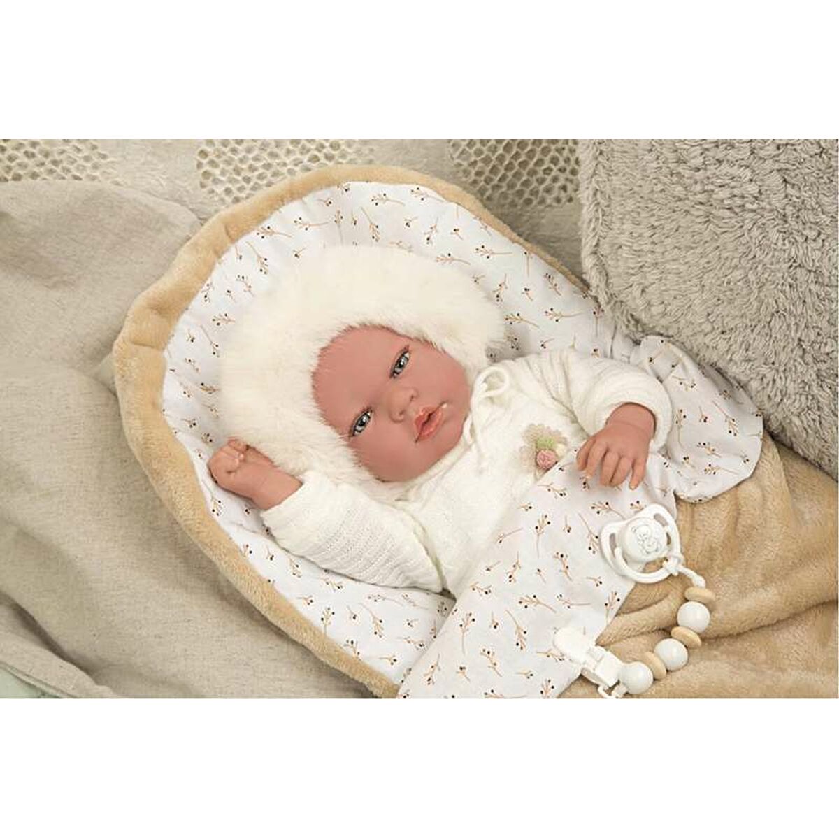 Baby Doll Arias Reborn Alenandra 40 Cm Succhietto - Image 3