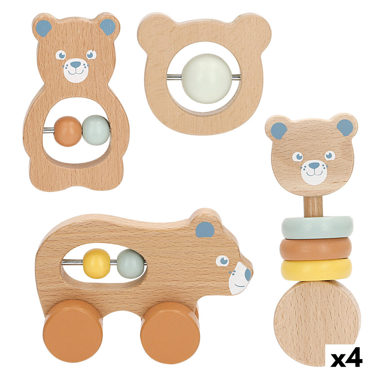 Set Di Sonagli Woomax 13,5 X 9,5 X 4,5 Cm (4 Unità)