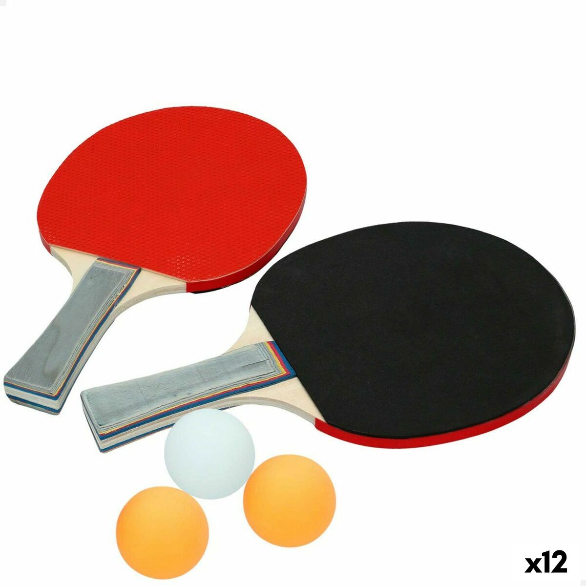 Set Da Ping Pong Aktive 14,5 X 25 X 0,9 Cm (12 Unità)