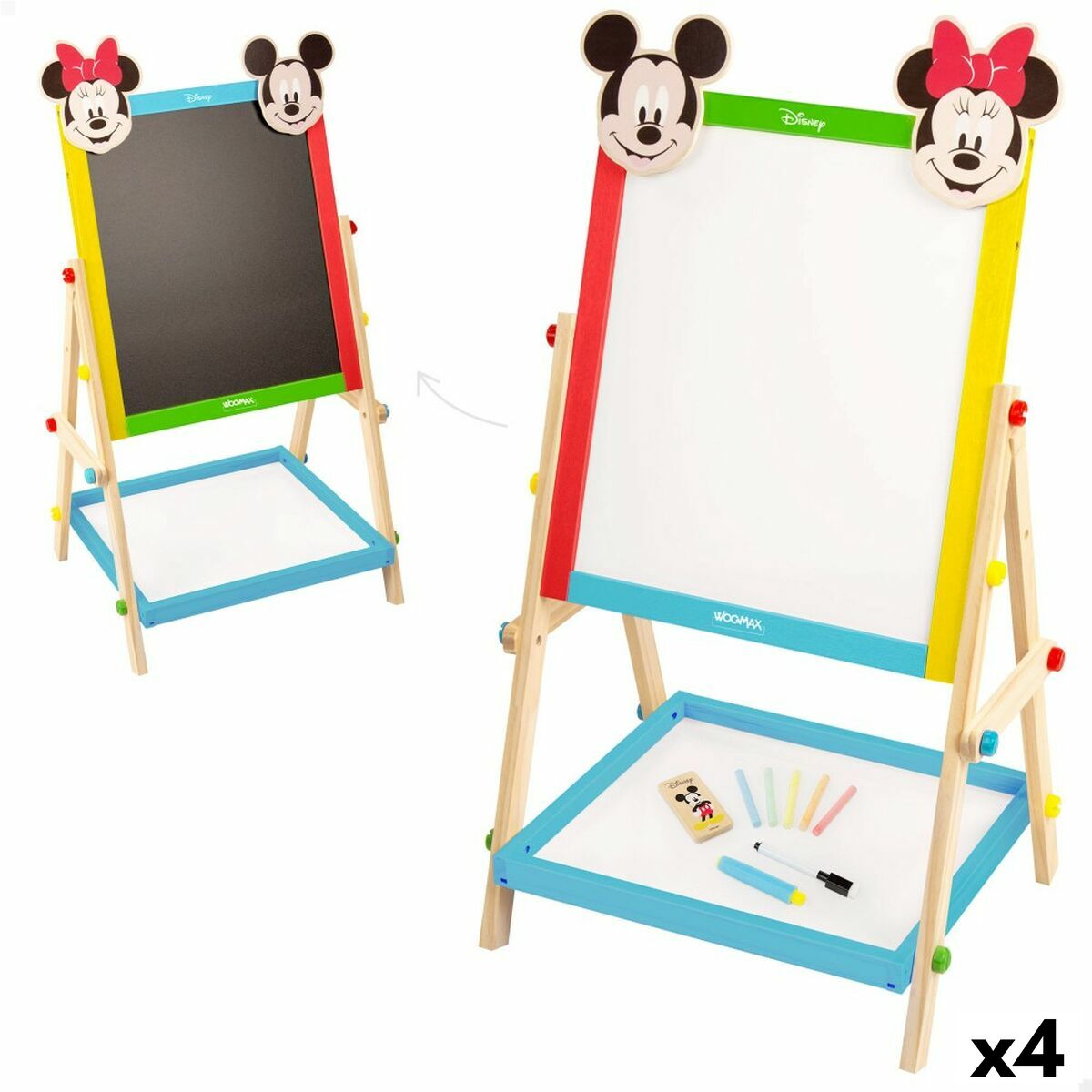 Lavagna 2 In 1 Disney 5 Pezzi 4 Unità 40 X 64,5 X 31,5 cm