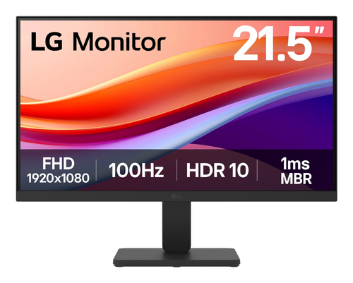 Lg Monitor 21,5 Led Va Fhd 16:9 Fhd 100hz, 250 Cdm, Hdmi, Multimediale