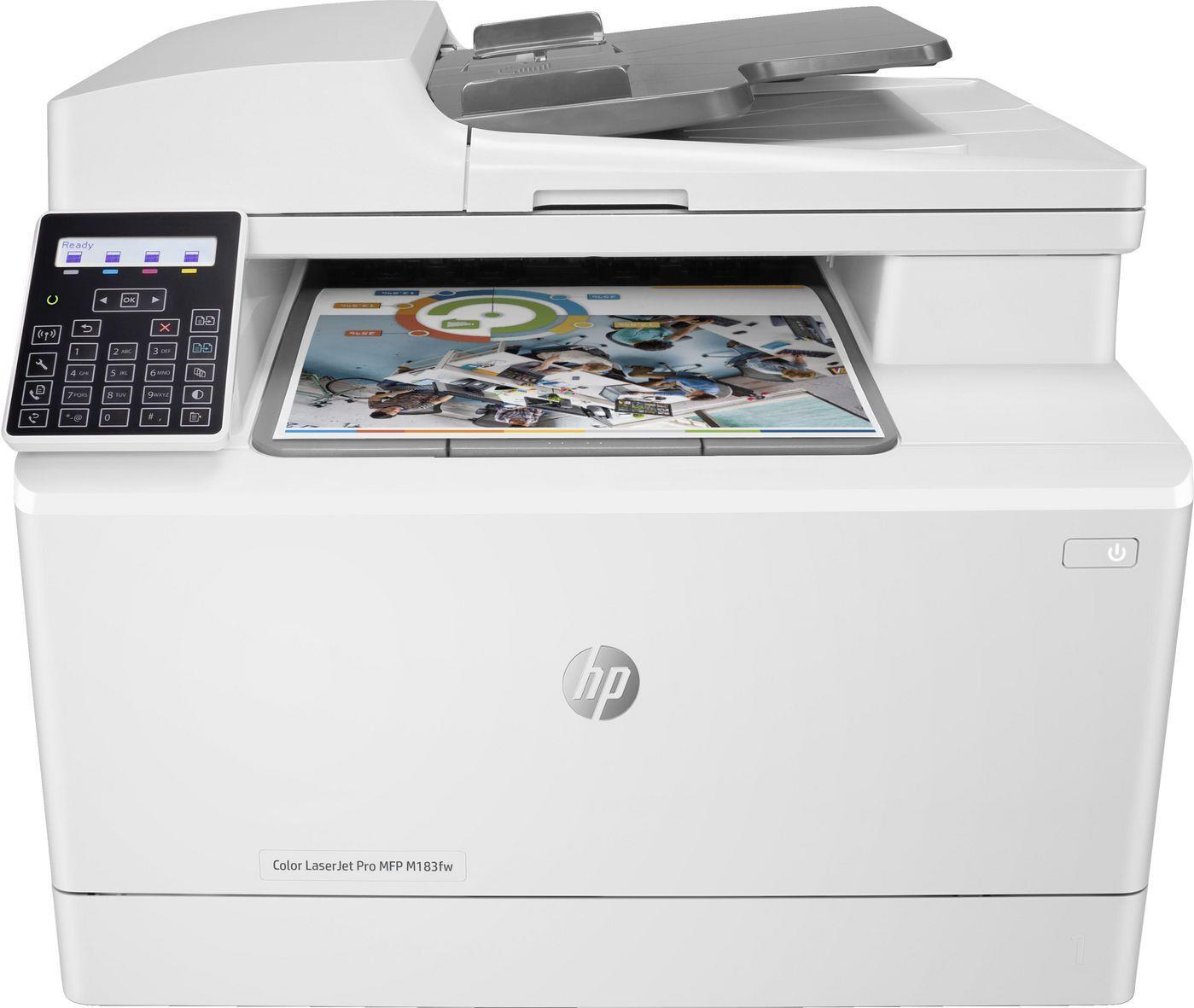 Hp Color Laserjet Pro Mfp M183fw - Laser - Farbdruck - 600 X 600 Dpi - A4 - Direktdruck - Weiß (7kw56a)