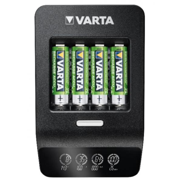 Varta Lcd Ultra Fast Charger+ - Caricabatterie Da 0,25 Ore - (per 4xaa/aaa)
