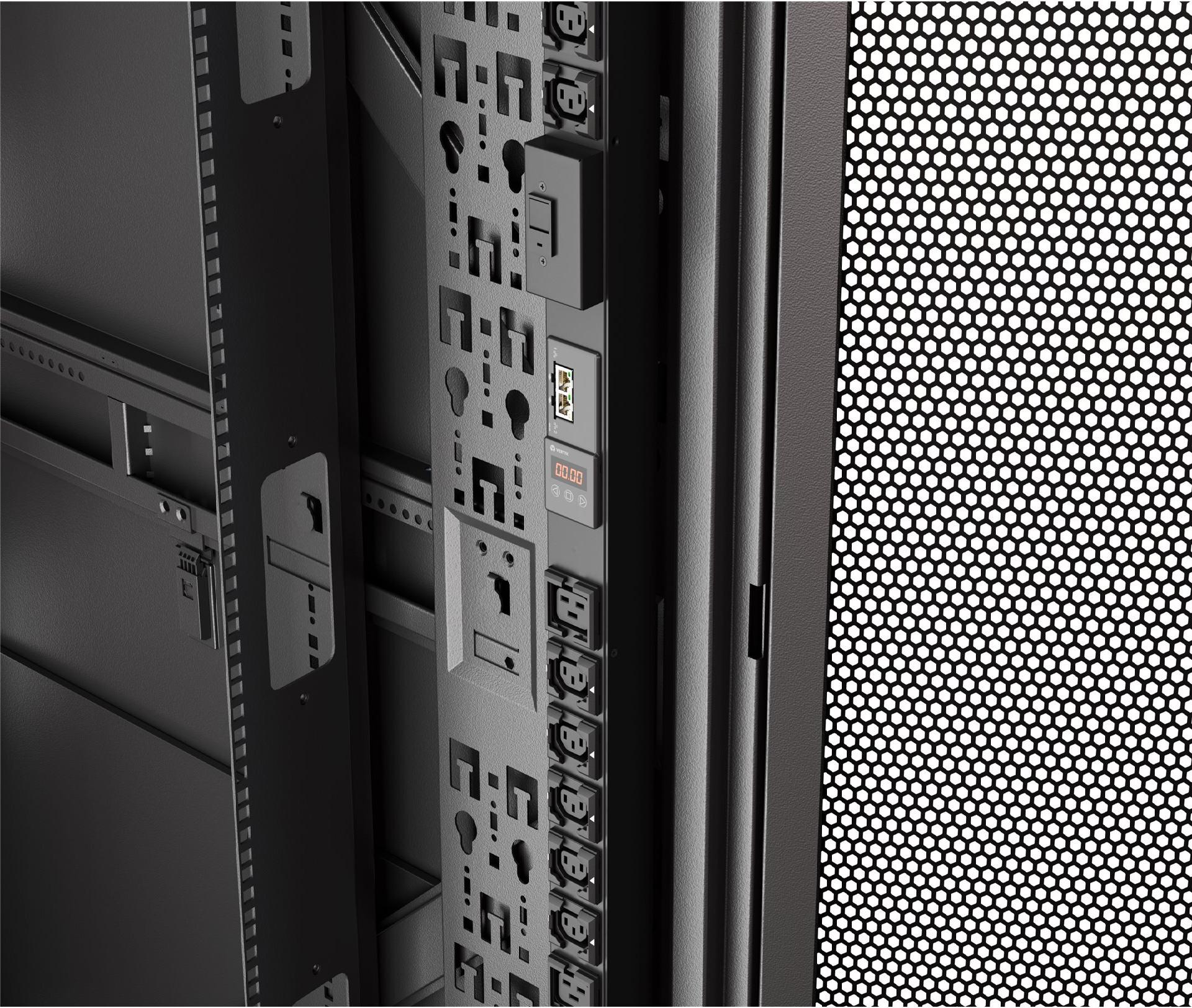 Vertiv Geist Rack Pdu, Monitored ,0u,32a,220v/380v,iec60309*3m,c13*30 + C19*6, Breaker,black (ep4g90a1)