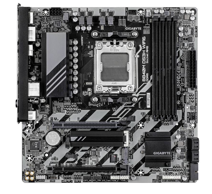 Gigabyte B840m Ds3h Wifi6 B840 Am5 Matx Ddr5 - Amd Sockel Am5 (ryzen Zen4) - Micro/mini/fleX-Atx (b840m Ds3h Wf6)