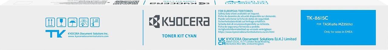 Kyocera 1t0c2lcnl1 Tk8615c Ta Toner Cyan - Tonereinheit (1t0c2lcnl1)