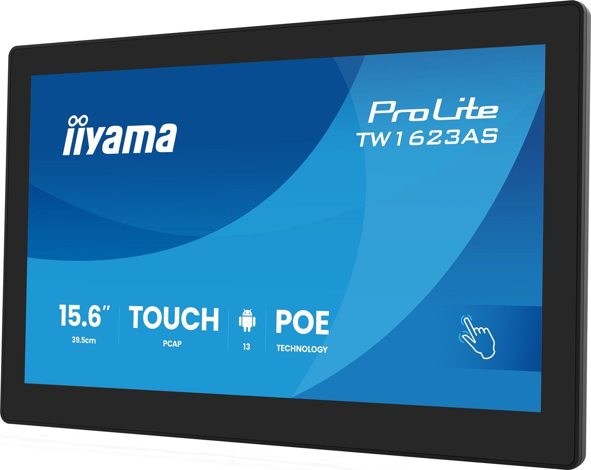 Iiyama Prolite Tw1623aS-B3p LeD-Monitor 39.5 Cm (15.6") - AndroiD-Pc - TouchpaneL-Pc - 1 Rk3568 / 2 Ghz - 4 Gb Ram - Emmc 32 Gb Ssd - MalI-G52 - Blue