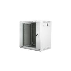 Lanberg Rack Wandschrank 48,30cm (19") 12u/600x450 Glastür Grau (wf01-6412-10s)