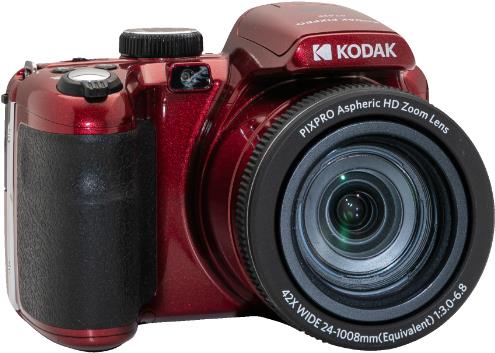 Kodak Astro Zoom Az425 Rot - SuperzooM-Kamera Sensorgröße 1/2.3" 20,68 Megapixel Full Hd Optischer Zoom 42 Fach Gewicht (nur Gehäuse) 444 G Brennweit