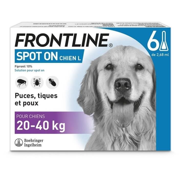 Frontline Spot On Dog 20-40kg - 6 Pipette