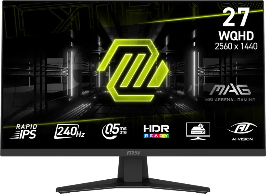 Msi Mag 274qfde X24, GaminG-Monitor 68.6 Cm (27 Zoll), Schwarz, Wqhd, RapiD-Ips, Hdr, AdaptivE-Sync, 240hz Panel (9s6-3ce41H-018)
