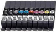 Canon PfI-Mbk/pbk/co/gy/r/c/m/y/pc/pm 10 Ink Cartridge Multipack - 10eR-Pack - 14.4 Ml - Grau, Gelb, Cyan, Magenta, Rot, Mattschwarz, Photo Schwarz,