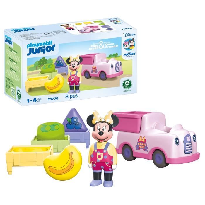 Playmobil Junior 71770 Minnie Con Carretto Della Frutta, Disney, 8 Pezzi, Dai 12 Mesi - Image 3