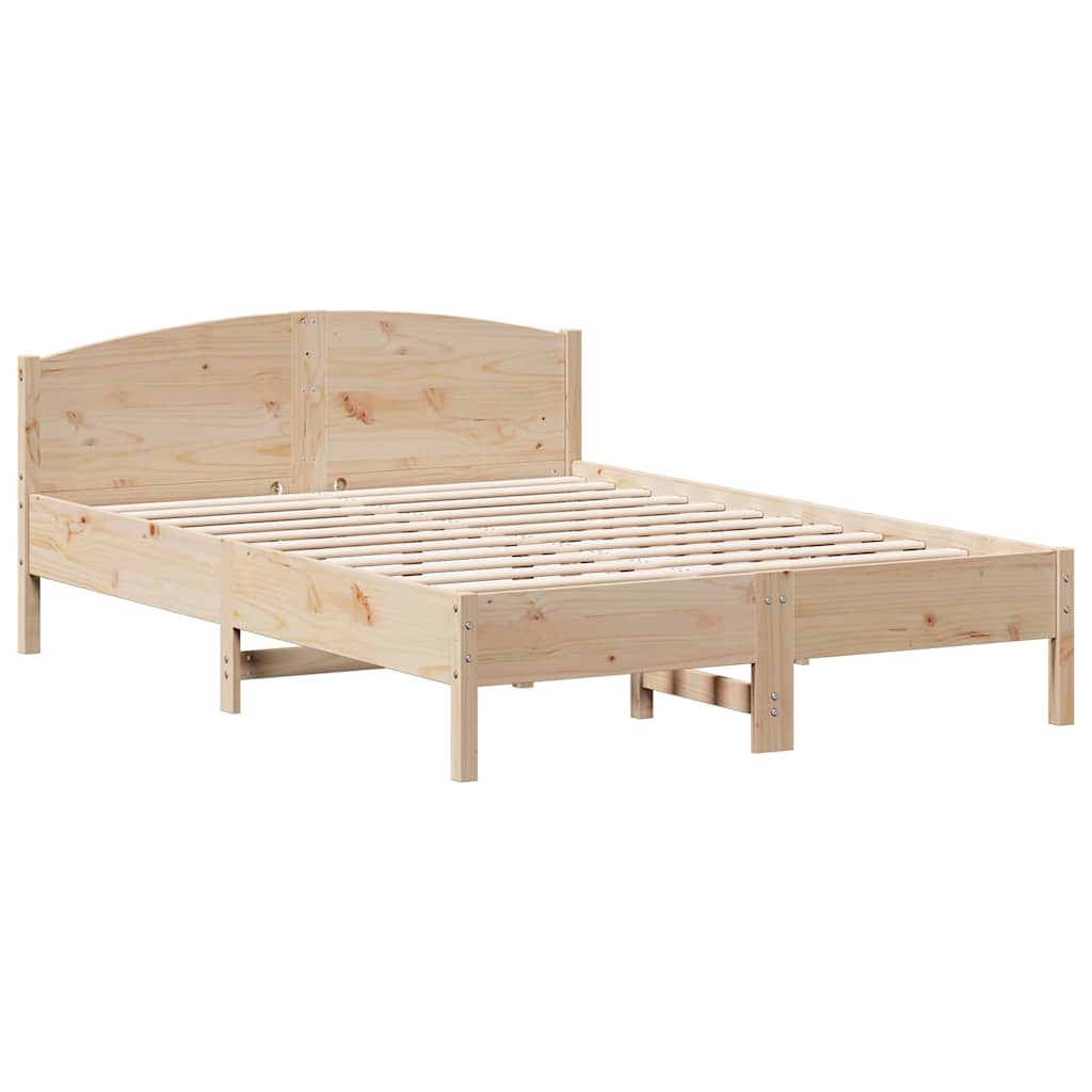 Letto Senza Materasso 120x190 Cm In Legno Massello Di Pino - Image 4