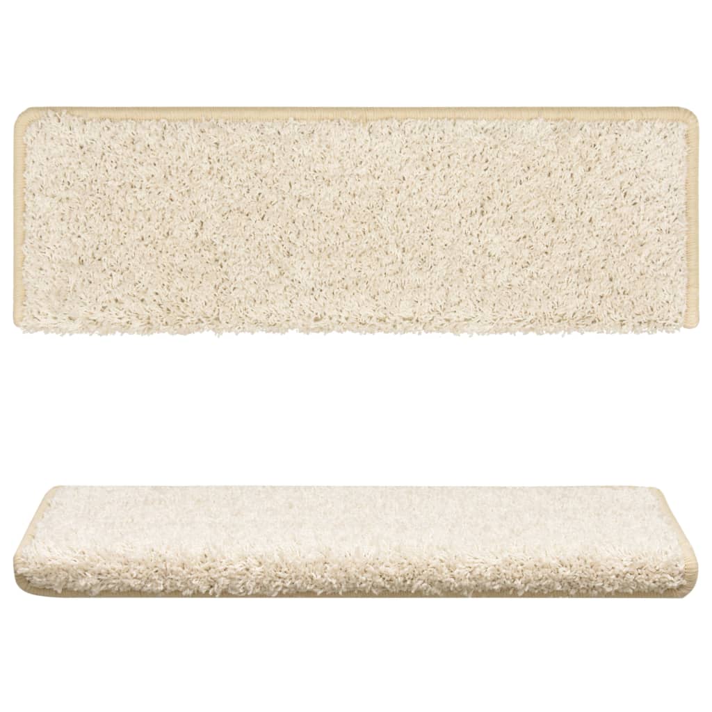 Tappetini Per Scale 15 Pz 65x21x4 Cm Bianchi Con Bordo Rettangolare - Image 3