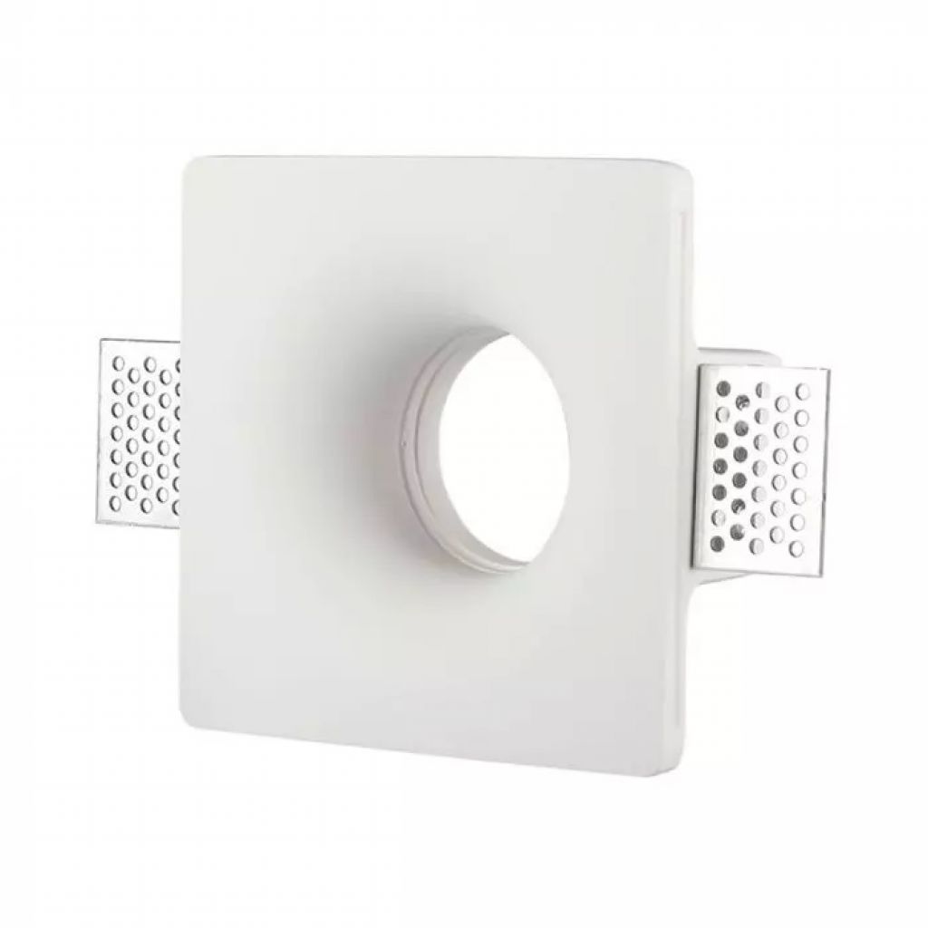 Gu10 Fitting Square Gypsum White
