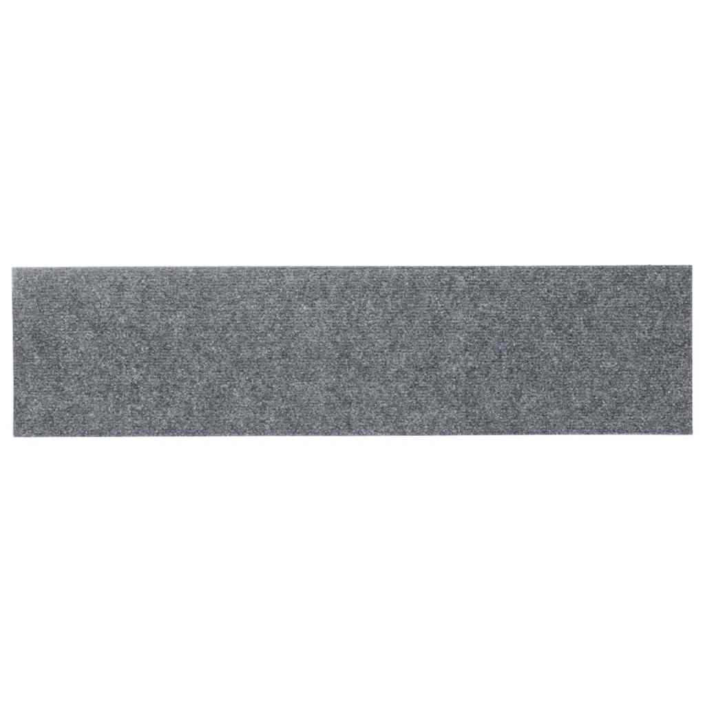 Tappetini Per Scale Autoadesivi 15 Pz 76x20 Cm Grigio Chiaro Rettangolari - Image 4