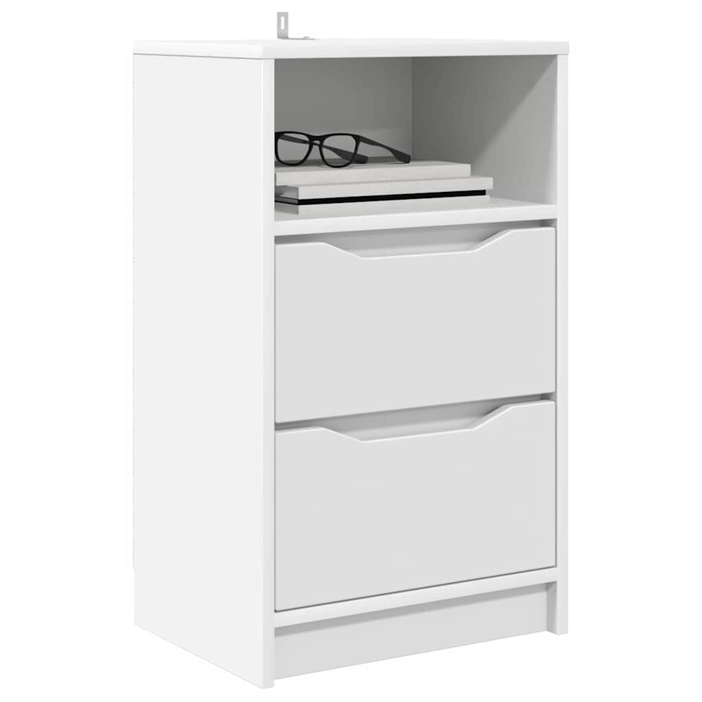 Comodini 2 Pcs Bianco 40 X 30 X 467 Cm Legno Multistrato - Image 3