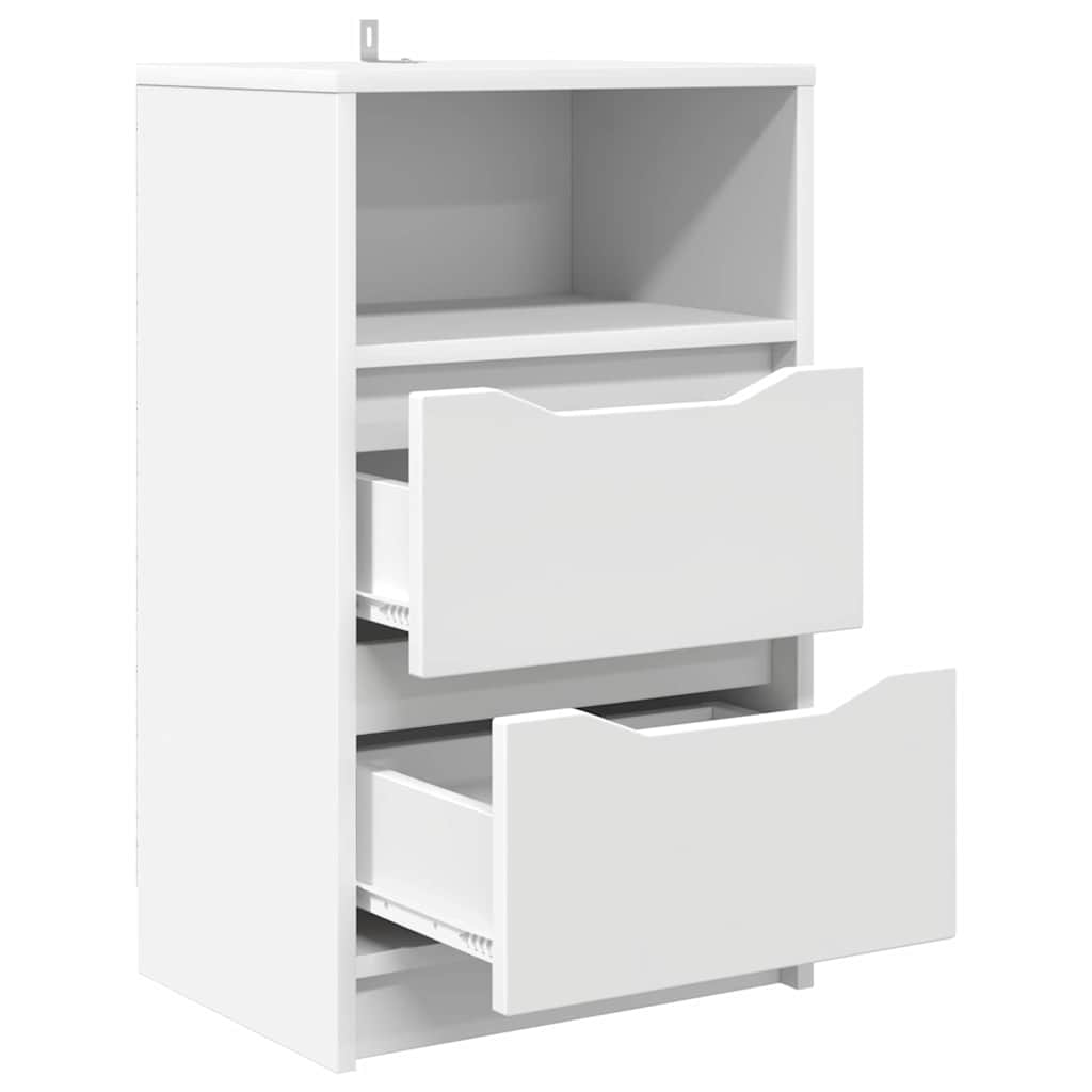 Comodini 2 Pcs Bianco 40 X 30 X 467 Cm Legno Multistrato - Image 5